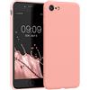 kwmobile Custodia Compatibile con Apple iPhone SE (2020/2022) / 8/7 Cover - Back Case per Smartphone in Silicone TPU - Protezione Gommata - oro rosa matt