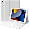TQQ Custodia Tastiera per iPad (9a, 8a e 7a generazione), Cover con Italiano Tastiera QWERTY, per iPad 10.2, iPad Pro 10.5, iPad Air 3