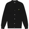 Lyle & Scott Cardigan da uomo, lana merino, morbido e confortevole, taglie XS-XXL, Z865 Jet Black, M