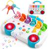 jerryvon Giochi Bambini 1 Anno - Giochi Montessori 1 Anno 6 Animali Giocattolo per Bambini con Musica e Chiavi, Gioco Bimba Gioco Bambino Giocattoli Educativi Interattivi Bambino Regalo Bimbo Bambina 1 2 Anni