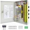 Weishuo Alimentatore CCTV 12V 18 Canali Uscita AC 110V/220V a 12V 20A 240W Scatola di Alimentatore Stabilizzato per Telecamere Videosorveglianza DVR Sistema di Sicurezza