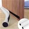 Cotensta 2 Pezzi 96cm Bianco Paraspifferi per Porte, Paraspifferi Sotto la Porta, Isolamento Guarnizione Porta, Previene Spifferi e Infiltrazioni di Polvere, Acqua, Luce, (white)