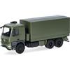 herpa modello camion Mercedes-Benz Arocs 6x6 cassone/telone, non decorato, miniatura in scala 1:87, pezzo da collezione, Made in Germany, plastica.