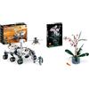 LEGO Technic NASA Mars Rover Perseverance, Set Spaziale con Esperienza App AR & Icons Orchidea, Set Collezione Botanica Piante Artificiali