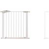Munchkin Lindam Axis Cancelletto con Chiusura di Sicurezza per Bambini, Barriera per Scale e Vani Porta, Fissaggio a Pressione Senza Viti, Larghezza da 76 a 82 cm, Colore: Bianco + 7cm Prolunga