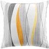 Douceur d'Intérieur DOUCEUR D'INTERIEUR Morbidezza interna ONDULYS Cuscino, Giallo, 60 x 60 CM