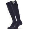 360 Relief Calze Compressione Graduata Donna e Uomo - 1 Coppia Solido Colore Gambaletti Compressione Graduata per Sports, Running, Viaggio, Ciclismo, Lavoro - L/XL Nero con Borsa Lavanderia