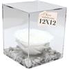 Premium-rose.com PREMIUM ROSE - Cubo Rosa Stabilizzata Bianca 12 cm con Marmo di Carrara - Rosa Eterna Stabilizzata Made in Italy - Idea per Matrimoni, Battesimi e Comunioni - Bianco 1028