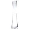 ericotry Vaso per fiori in vetro trasparente fatto a mano soffiato artistico vaso per boccioli stelo singolo vaso a bocca obliqua per decorazione casa ufficio matrimonio (20 cm)
