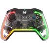 BIGBIG WON PC Controller Rainbow Lite RGB PC Controller cablato, 0 Deadzone Joystick, Pulsanti personalizzati, Macro, Turbo, Dual Shock Controller per Switch/PC Windows10&11 Controller