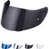 JQF Gear Visiera Casco per AGV K1 K3SV K5,Sostituzione della Visiera della Lente del Casco del Parabrezza del Motociclo per Il Casco Integrale (Nero)