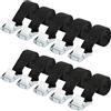Behiruch 10 Cinghie A Cricchetto 25 mm x 1 m Cinghia di Fissaggio, Regolabile Cinghie con Fibbia, Cinghie di Ancoraggio Tensione Adatto per Moto, Auto, Portabiciclette
