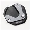 ZEXDDI Moto CNC Adatto per Hon-da X-ADV XADV 750 NC750X NC750 X HORNET CB750 TRANSALP XL750 Pad di estensione del cavalletto laterale Cavalletto Piastra di ingrandimento del piede (Grigio)