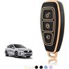 TOOMUME Cover Chiave TPU, Custodia Chiave Adatto per Ford Kuga Puma Fiesta Focus Ecosport Mondeo Galaxy Edge Grand C-Max B-Max Mk2 Mk3 Mk4, Copri Chiavi Guscio Chiave Auto Telecomando - Smart Key
