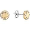 Tommy Hilfiger Jewelry Orecchini a Perno da Donna in Acciaio Inossidabile con Cristalli - Disponibile in versione Oro, Oro Rosa o Argento