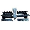 TANIASHOP Gruppo Zappetta per Decespugliatore a Rullo Zingrinato Motozappa per Orto ingranaggio 9 Denti Diametro Tubolare Ø26 mm