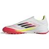 adidas Unisex - Adulto F50 League Laceless Football Boots Turf, Cloud White/Core Black/Solar Yellow, 46 EU