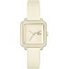Lacoste Orologio con Movimento al Quarzo a Tre Lancette da Donna Collezione LACOSTE.12.12 FLOW con Cinturino in Silicone color champagne - 2001385