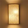 AHQX E27 Bamboo Wall Light Tessitura Manuale Lampade Da Parete Lampada Comodino Scale Parete Lighting Bamboo Muro Illuminazioni Pareti Rattan Lampada A Sospensione Ristorante Caffè Bar Applique Da Parete