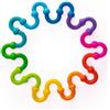 Fat Brain Toys Plip Links, giocattoli di costruzione in silicone per giochi creativi, set di costruzione creativo per bambini in età prescolare giocattoli per bambini dai 3 ai 12 anni