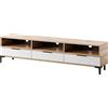Selsey Mobile per TV Rikke bianco opaco/bianco lucido LED a batteria