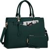 RAINSMORE Borsa da Lavoro Donna con Pochette Borsa Porta PC 15,6 Pollici Grande Borsa a Mano Pelle PU Borse Messenger per Affari Ufficio Università