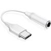 Mepsies Adattatore USB C a Jack 3.5 mm per Cuffie, Adattatore Audio Aux USB Tipo C a Jack per Cuffie, Compatibile con iPhone 17/16/15, Samsung Galaxy S25 S24 S23 A73 A53 A33, Google Pixel e Altro, Bianco
