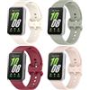 CHULN 4 Cinturini per Samsung Galaxy Fit 3, Cinturino Sportivo Compatibile con Samsung Galaxy Fit 3 Cinturino