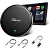 OTTOCAST P3 Lite CarPlay AI Box, Wireless CarPlay & Adattatore Android Auto con Netflix YouTube, Supporta la Rete Mobile Android 12 System 4G + 64G 4G SIM, per auto Carplay cablate OEM dopo il 2016