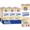 ISOLA BIO Avena Zero Zuccheri, Bevanda Biologica all'Avena, 100% Ingredienti Naturali, Senza Zuccheri, a Basso Contenuto di Grassi, per Vegetariani e Vegani, 6 Confezioni da 1 L