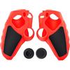 JZ Anti-Slip PS5 Controller Caso, Morbida Gomma Caso Protector Per ps5, Silicone PS5 Controller Cover con Pollice Grip Gaps Lavabile -Red