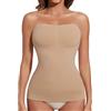 Joyshaper Canottiera da donna senza spalline per la pancia, shapewear, modellante, Nero/Senza Spalline, XL