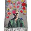 TF Sciarpa viscosa doppia stampa Frida regalo donna arte moda stola foulard