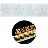 TUKE Stampi in silicone 3D a foglia vuota stampi per cioccolato a nido d'ape ape Candy stampo modello floreale stampo fondente torta topper decorazione artigianale di zucchero (N_Flower_10,8* 2,8* 0,2 cm)