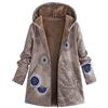Generic Giacca Pile Donna con Zip - Teddy Giacca Sci Taglie Forti Cappotto Over Size Giacche Calda Cappotti con Cerniera Manica Lunga Giubbotti Coat Outdoor Viaggio Casual