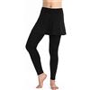 Generic Gonne sportive Tennis Gonne Tinta unita 2024 Leggings a vita alta per le donne Pantaloni da yoga Pantaloni da corsa con gonna in cotone Leggings per le donne Gonne di controllo della pancia con