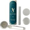 LUVVO Filtro doccia - Testa con filtro KDF - Elimina cloro, metalli pesanti, purificatore d'acqua per doccia, alta capacità di filtrazione, facile installazione, senza BPA