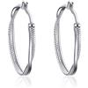 YAFEINI Orecchini a cerchio Twist Orecchini a cerchio medi in argento sterling 925 Orecchini a cerchio infinito Orecchini a cerchio Regali di Natale per donne Ragazze mamma