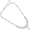Ottaviani bijoux Collana da donna in ottone con cubic zirconia - cm 38+ext 7