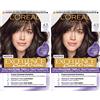 L'OREAL PARIS 2x L'Oréal Paris Excellence Cool Creme Colorazione Capelli Permanente Triplo Trattamento Tecnologia Anti Giallo Azione Protettiva Illuminante Colore 4.11 Castano Ultra Freddo - 2 Confezioni