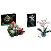 LEGO Icons Piante Grasse, Set per Adulti da Collezione, Modellismo e Hobby Creativi, Modellino da Costruire in Mattoncini con 9 Piccoli Fiori Finti & Orchidea, Set per Adulti da Collezione