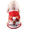 Tonsee Accessoire Vestiti per cani di piccola taglia per cani di Babbo Natale Costume quattro gambe di Natale pupazzo di neve in pile per cani e gatti vestiti per animali domestici cappotto per cani di Natale (Red-1,