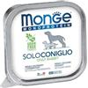 Generico Monge Monoprotein umido cane gusto SOLO CONIGLIO formula grainfree | 12 vaschette da 150 grammi l'una.