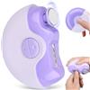 xinrongda Tagliaunghie Elettrico per Bambini, Tagliaunghie per Bambini Lucidatore 2 in-1, Lima Automatica per Unghie con Luce LED, Kit Tagliaunghie Elettrico Ricaricabile USB per Adulti, Bambini, Donne (A)