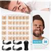 TOGETDREAM Cerotti Nasali Magnetici, 60 Pezzi Cerotti Nasali Antirussamento Cerotti Nasali Respira Bene Antirussamento Dilatatore Nasale Magnetico Cerotti Naso Extra Forti per Non Russare Pietra