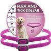 BKEPDY Collare Antipulci e Zecche Regolabile Impermeabile Antiparassitario per Tutti i Tipi di Cani 8 Mesi di Efficacia Protezione 65cm Taglia Unica 2 pack