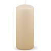 DONAU HOME - Candela classica a pilastro, colore beige, 1 pezzo, 20 x 8 cm, non profumata, per decorazione, 100 ore, durata di 100 ore, candele decorative, candela di cera, candele da tavolo