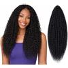 hair beauty Brazilian Curly Hair Boho - extension per trecce a crochet capelli dall' aspetto naturale - Kanekalon Premium 450 grammi divisi in 5 pezzi + cuffia da notte in raso in omaggio (1B, 45cm 18)