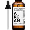 Biorganique Olio di argan bio al 100%, da 50 ml, puro e naturale, ideale per curare capelli, corpo, pelle e unghia