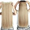 SEGO Extension Clip Capelli Lisci Fascia Unica 3/4 Full Head 65cm 120g - Marrone Cenere Chiaro mix Biondo Chiarissimo